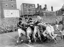 Premiership rugby, super rugby and top 14. Rugby Match Tournament Of 5 Nations Wales France 1956 Photographic Print For Sale