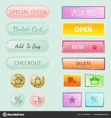 Web Elements Shop Buttons Buy Element Cart Business Banner