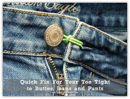 Quick Fixes For Loose Zippers And Too Tight To Button Jeans Loose Zipper Sewing Diy Clothes