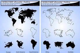 New Link World Map Silhouette World Map Outline Map Outline
