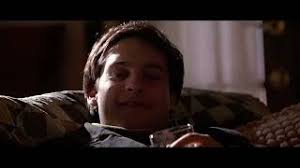 tobey maguire as james leer sings along to good morning