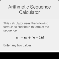 What is an example of arithmetic sequence? Arithmetic Sequence Calculator Formula Series