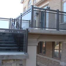 These brackets keep your railing straight or at an angle for stairs. Aluminum Deck Railing Stairs Railing System Ideas Diy