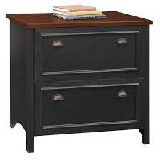The lateral file cabinets hold more number of files. Fairview 2 Drawer Lateral File Cabinet In Antique Black Engineered Wood Wc53984 03