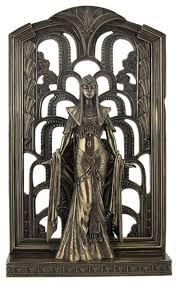 Both the art nouveau and art deco movements emerged as reactions to major world events; Egyptian Queen In Art And Style Background Art Nouveau And Art Deco Statue Southwestern Decorative Objects And Figurines By Xoticbrands Home Decor