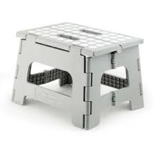 A step stool with a high weight capacity that is so easy to store and take along wherever you go another compact basic step stool for a variety of purposes: Kikkerland Design Rhino Ii Step Stool In Grey Bed Bath Beyond