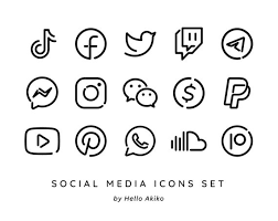 Black and white ios 14 app icons. 100 Essential Social Media App Icons Ios 14 App Icons Etsy
