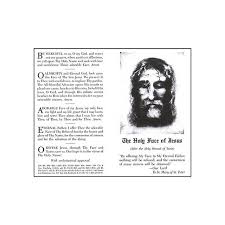 Holy Face Prayer Pack Of 100 Jesus Prayer Prayers Jesus Face