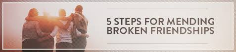 But if you find yourself experiencing a few of these on a regular basis, be sure that you tried to address them directly. 5 Steps For Mending Broken Friendships Symbis Assessment