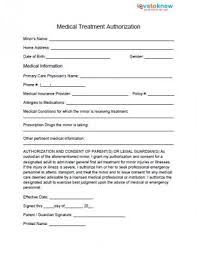Medical Release Form For Minor Lovetoknow Medical Consent Form Children Children S Medical Babysitter