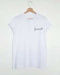 feminist pocket t shirt please refer to our size chart in