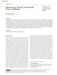 37 фраз в 10 тематиках. Pdf Gastronomy Tourism And The Soft Power Of Malaysia