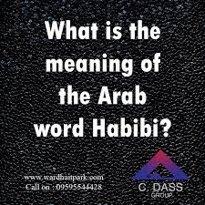 87 What Is The Meaning Of The Arab Word Habibi Arabic Words Meant To Be Words
