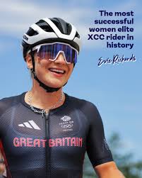 EVIE RICHARDS 🤯 Back-to-back victories at the Mountain Bike World Series  cements her place as the queen of short track mountain bike racing 👑  British Cycling