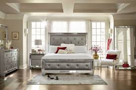 Angelina 6 Piece Upholstered Bedroom Set With Nightstand Dresser And Mirror Upholstered Bedroom Set Upholstered Beds Upholstered Bedroom