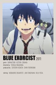 Blue Exorcist By Yasemin Bali Anime Printables Anime Films Movie Posters Minimalist