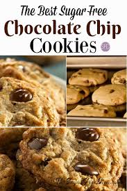 I Am All Over This The Best Sugar Free Chocolate Chip Cookies Yum Yum Recipe Sugar Free Chocolate Chip Cookies Sugar Free Cookies Chocolate Chip Cookies