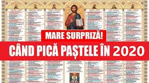 Inclusiv cele trei zile de la începutul lunii ianuarie, suplimentate de guvern. Kanal D Romania Paste 2020 Cand Pica Pastele In 2020 Facebook
