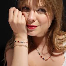 18k Gold Filled Multicolor Necklace for Wholesale