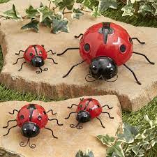 Printable digital files available (eps gif png svg jpg) #collcpr45362. Metal Ladybug Garden Decorations With Red And Black Spots Set Of 4 Walmart Com Walmart Com