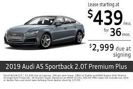 New Audi A5 Sportback Lease Financing Specials In Columbus Oh