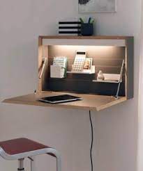 You'll save on office space and utility costs, and your employees will save on gas and other costs of a daily commute. Ferge Smart Space Saving Wall Mount Computer Desk With Charging Station And Lighting Furwoodd