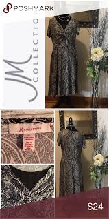 Jm Collection Black And White Dress Dresses Black N White Dress Jm Collection