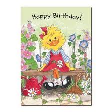 Suzy S Garden Bench Birthday Greeting Card Suzy S Zoo Store Suzy zoo birthday cards | suzy's zoo birthday bash gift enclosure card: suzy s garden bench birthday greeting card