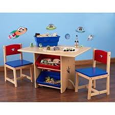 Amazon Com Star Kid S 5 Piece Table Chair Set Kitchen Dining Kids Table Chair Set Table And Chairs Kids Chairs