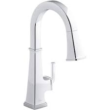 Our kohler kitchen faucet reviews have the full scoop on features, functionality and all other things you need to know before buying a kitchen faucet. Kohler K 23830 Cp Polished Chrome Riff 1 5 Gpm Single Hole Pull Down Kitchen Faucet Faucetdirect Com