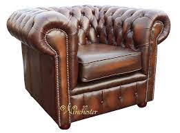 W e offer leather club chairs that match just about any décor and style. Chesterfield London Low Back Club Armchair Antique Brown Leather