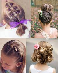 Recogidos para niñas con pelo corto 2021. Peinados Para Ninas Con Pelo Corto 2021 2022 Ideas Y Fotos