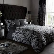 Luxury Black And Cream Bedding Black Bed Sheets Ideas Duvet And Matching Curtains Black Bed Sheets Bedding Set Bedroom Design Decor Idea Damask Bedding Duvet Cover Sets Black Duvet