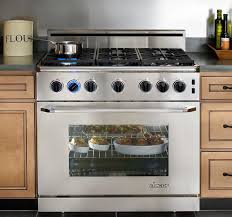 Dacor Er36gschng 36 Inch Freestanding Gas Range With 5 4 Cu Ft Manual Clean Oven Three Part Convection System Perma Flame Automatic Re Ignition System 3 Chrome Racks Interior Halogen Lighting And Star K Certified Natural Gas