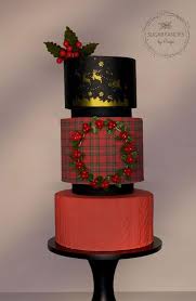 There's not a santa claus in sight, yet they ooze. Pretty Christmas Cake Ideas For Your Festive Holiday Table Cable Knit Tartan Cake