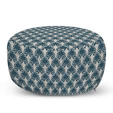Escali scales come with a tare feature that allows the user to reset the. Vintage Pouf Worn Out Scale Style Nature Garden Design Antique Style Curved Floral Motif Decorative Soft Foot Rest With Removable Cover Living Room And Bedroom Dark Teal Eggshell By Ambesonne Walmart Com