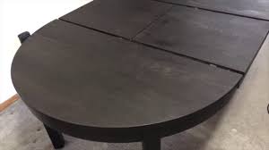The ikea bjursta extendable table has an overall height of 29.13 (74 cm), adjustable widths. Ikea Bjursta Extendable Tabletop Refinish Youtube