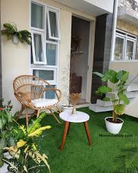 Desain taman kombinasi pagar kayu vintage selain mengkombinasikan dengan kolam anda juga bisa menghias taman minimalis anda dengan kombinasi elemen elemen lainnya. 6 Desain Taman Teras Rumah Type 36 Yang Bisa Jadi Rumah Idamanmu Homeshabby Com Design Home Plans Home Decorating And Interior Design