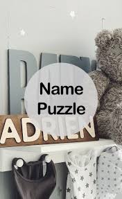 Our name puzzles are a generous size and the chunky.35 letters are perfect for little fingers. Name Puzzle For Babies And Toddlers Name Puzzle Newborn Baby Girl Gifts Toddler Girl Toys