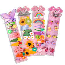 Buy Xinlongtong 40 Cute Girly Hair Clips Baby Hair Accessories Hair Ropes Rainbow Hairpin With Dazzling Flowers And Butterflies Suitable For Toddlers Childre Baby Girl Button Hairpin Style 3 Online In Turkey B094ntdjw6