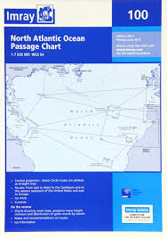 imray chart 100 north atlantic ocean passage chart imray