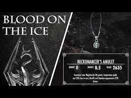 The strange amulet (d2328) will no longer remain as an undroppable quest item when the blood on the ice quest is completed. Skyrim Blood On The Ice A Step By Step Quest Guide