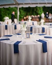 Coral is also the in colour for weddings this season. Navy Wedding Table Settings 120 Round Polyester Al Tablecloth Wedding Linen Wedding Table Cloths Pintuck Navy Blue Reception Edalla1141