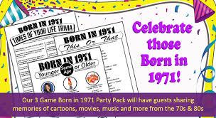 Buzzfeed staff if you get 8/10 on this random knowledge quiz, you know a thing or two how much totally random knowledge do you have? 50th Birthday Party Games Born In 1971 Game Pack