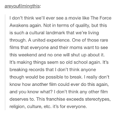 Yes I Hope They Keep The Franchise For Everyone And Don T Inject Some Controversial Diversity Into The Next O Star Wars Fandom Force Awakens Star War 3