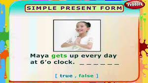 The present tense is the base form of the verb:. Simple Present Form English Grammar Exercises For Kids English Grammar For Children Youtube