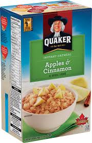 Just because youve got a busy day happiness and nutrition come in a warm bowl of quaker oats. Calories In Quaker Oats Instant Oatmeal Apple Cinnamon