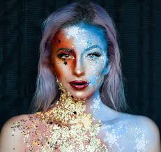 1 860 Likes 35 Comments Jessika Petten Jessikapetten On Instagram A Face Of Ice And Fire Katvon Fire Makeup Fantasy Makeup Halloween Makeup
