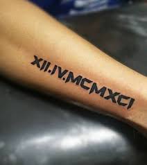 Roman Numeral Tattoo Font Tattoo Image Collection