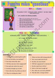 A) much time was wasted on trifles. Passive Voice Questions Key Included Esl Worksheet By Teaching English